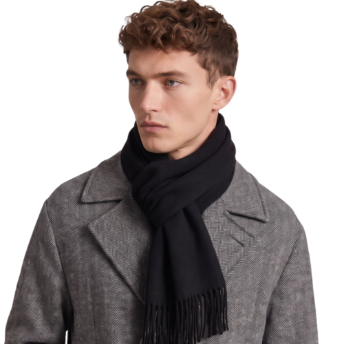 Elzama 98% Cashmere 2% Wool Scarf for Men and Women